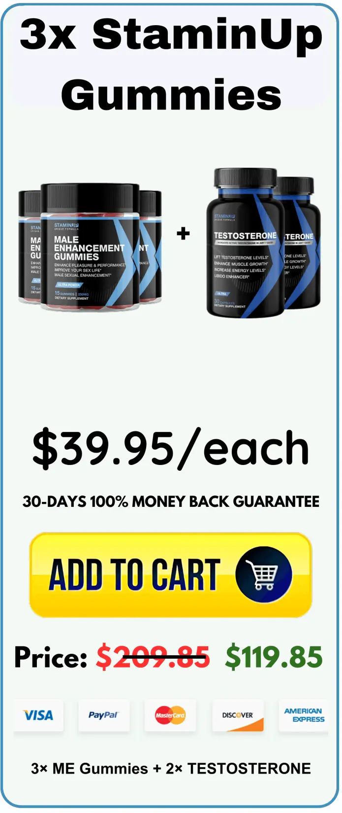  StaminUp Gummies best offer package price